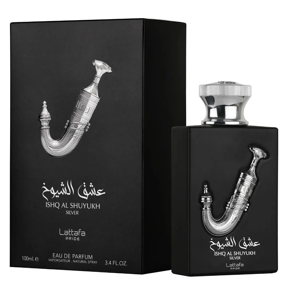 Ishq Al Shuyukh Silver by Lattafa 100ml EDP