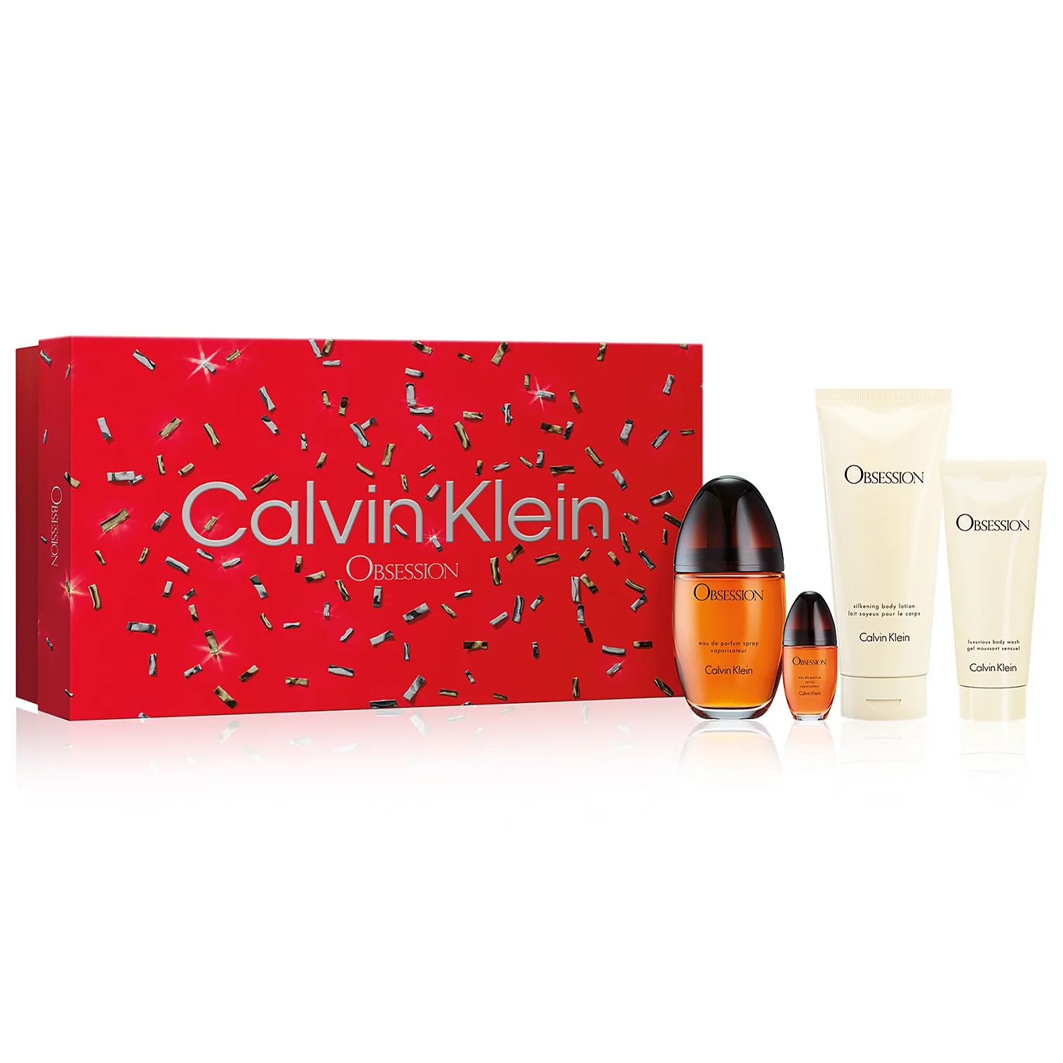 Obsession by Calvin Klein 100ml EDP 4 Piece Gift Set