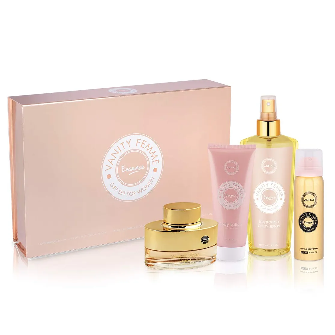 Vanity Femme Essence by Armaf 100ml EDP 4 Piece Gift Set